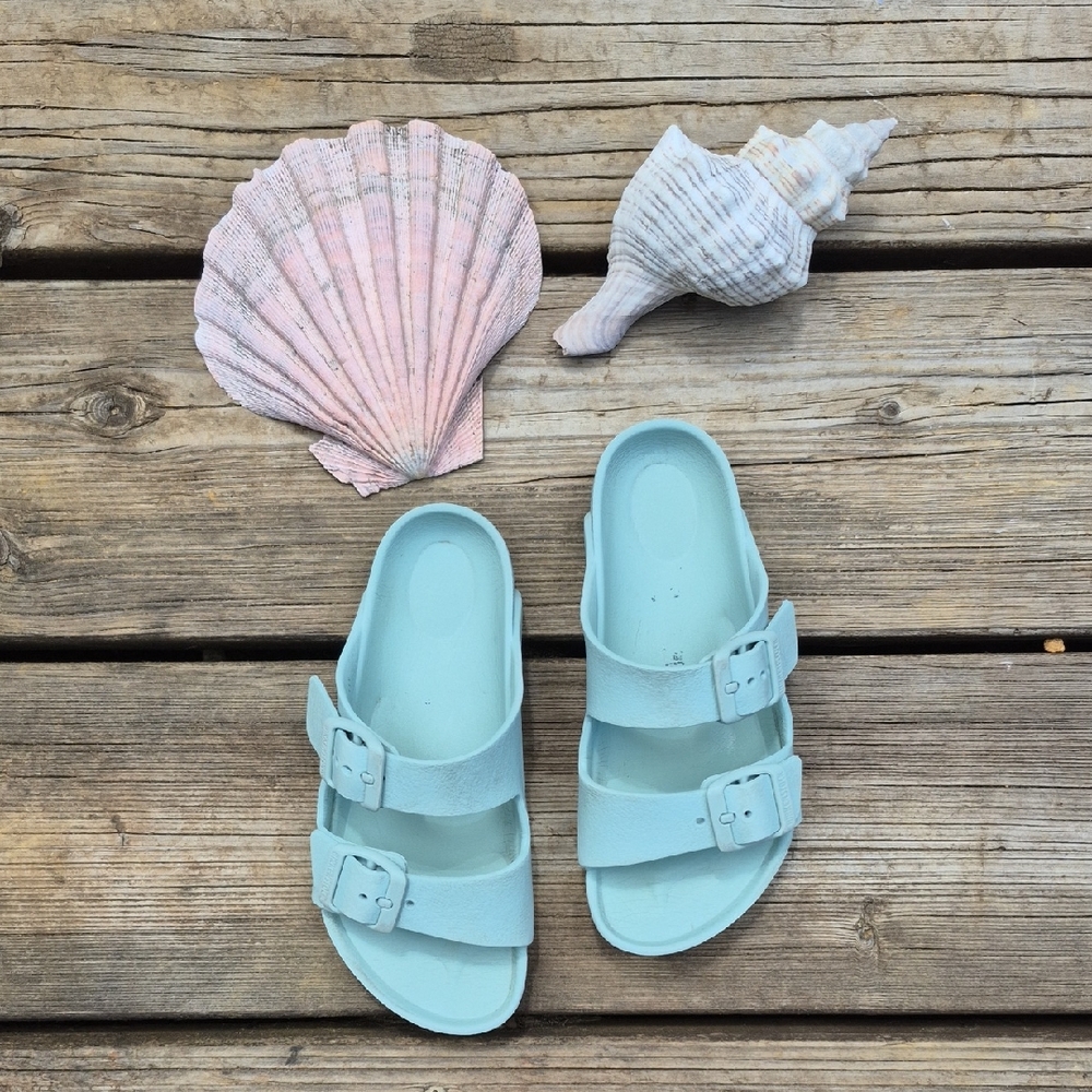 Birkenstock Sandals with Adjustable Straps and Molded Footbed